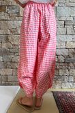 Nonni Gingham Shelby Barrel Pant Sherbet Coral